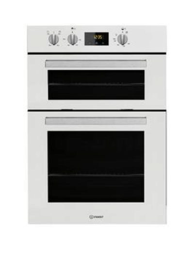 Indesit Aria Idd6340Wh Built-In Double Electric Oven - White - Oven Only